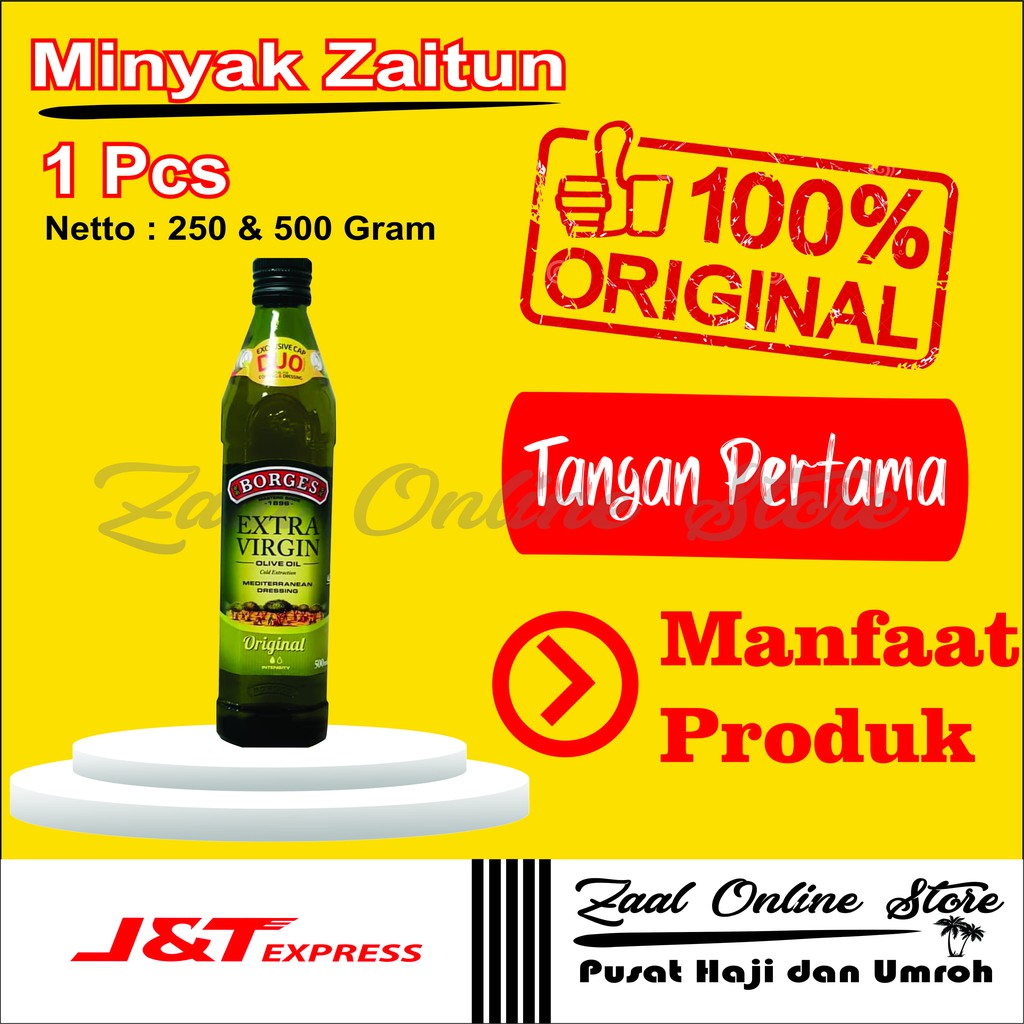 

MINYAK ZAITUN ARAB OLIVE OIL BORGES ASLI ORIGINAL MURAH 250 ML 500ML
