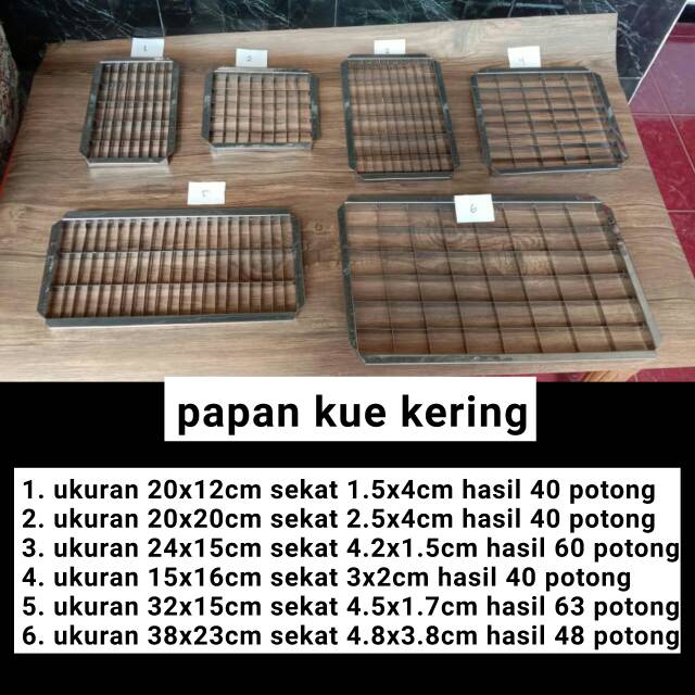  Cetakan papan  kuker kue kering kastengel bahan bagus isi 