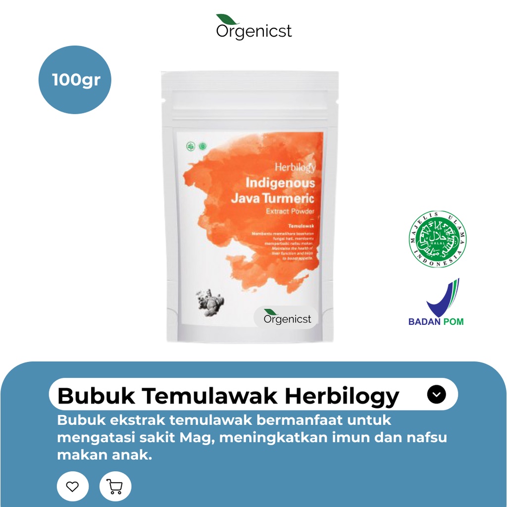 

Herbilogy sari temulawak bubuk java turmeric curcumin powder