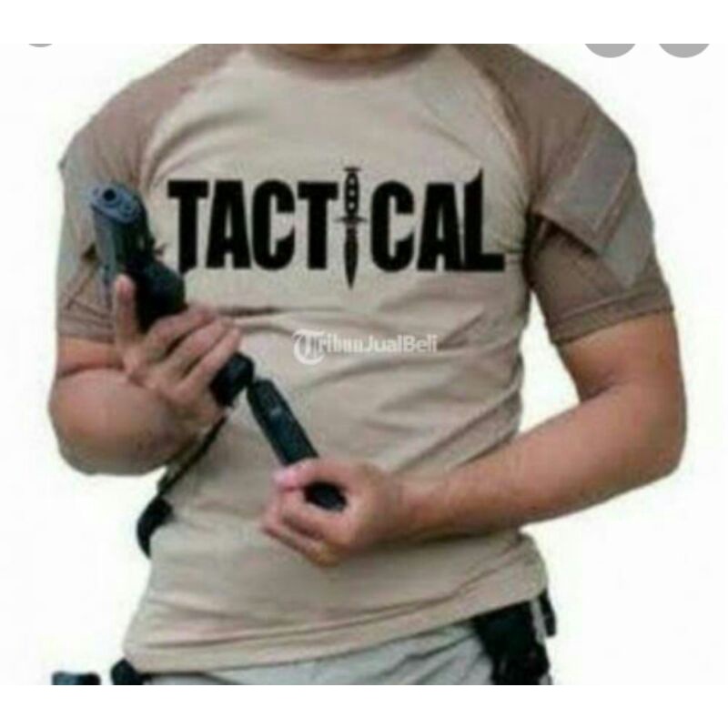 Kaos Tactical Lengan Pendek/Baju Tactical Lengan Pendek Sablon Tactical