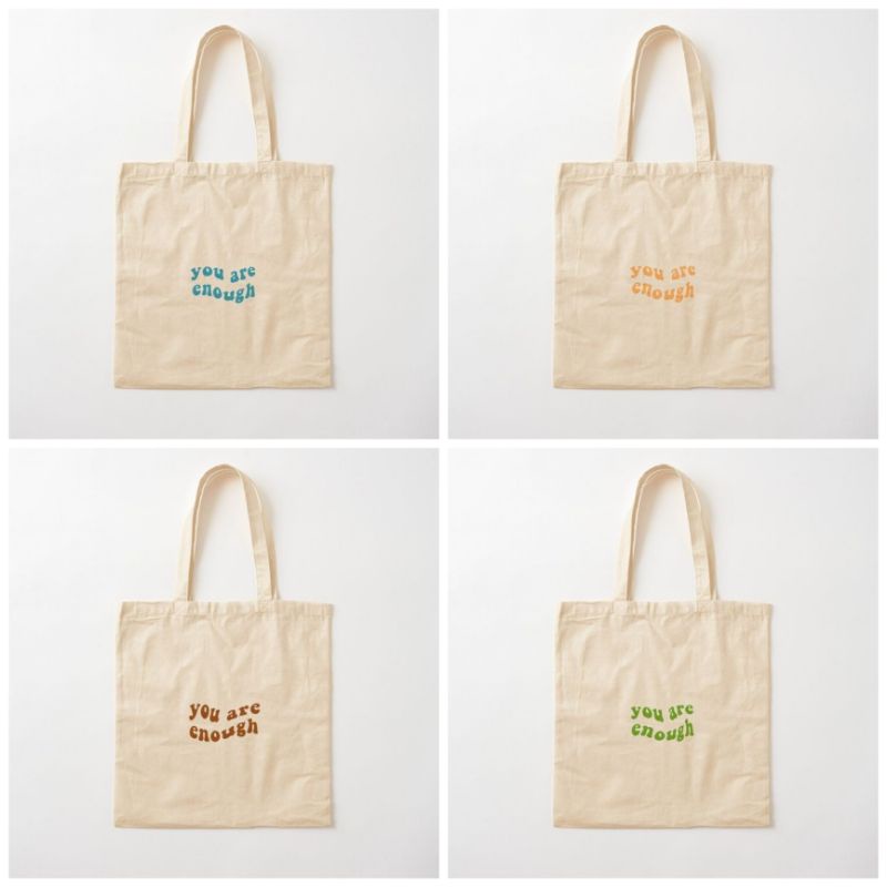 (Ready)totebag y2k you are enough