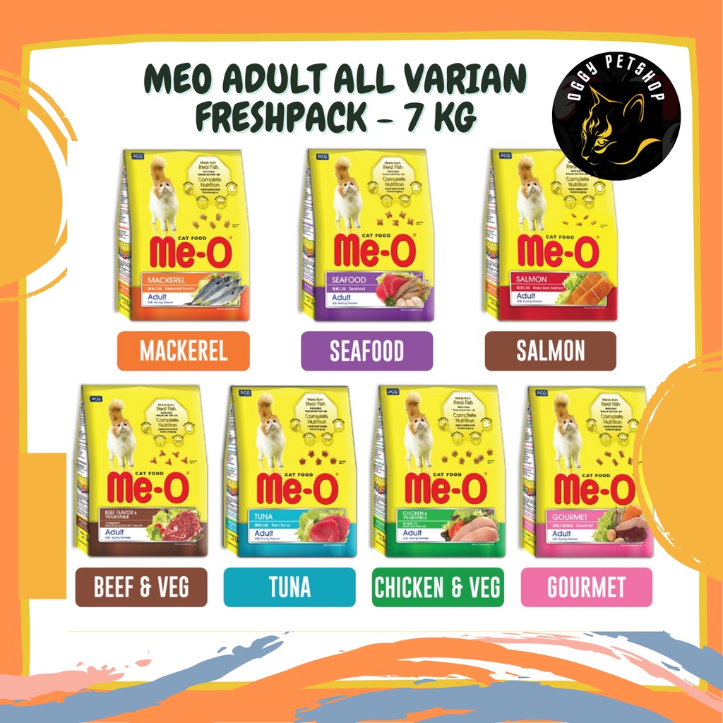 [GRAB GOJEK] ME-O ADULT All Variant Semua Rasa Makanan Kucing Dewasa MEO Freshpack meo adult 7 Kg