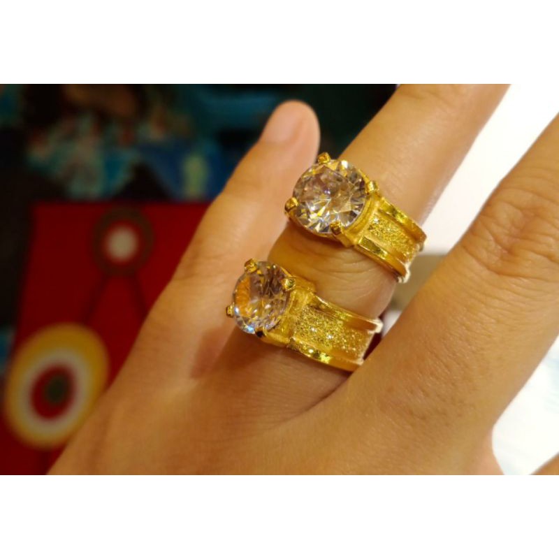 Cincin emas lapis 999