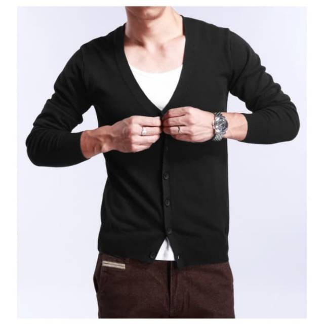 RICO Cardigan Rajut V Neck Cardigan Rajut Baju  Atasan 