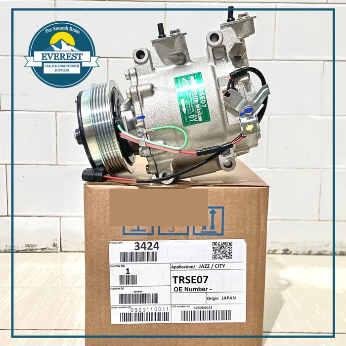 Compressor Kompresor AC Mobil Honda Jazz RS / Freed Sanden