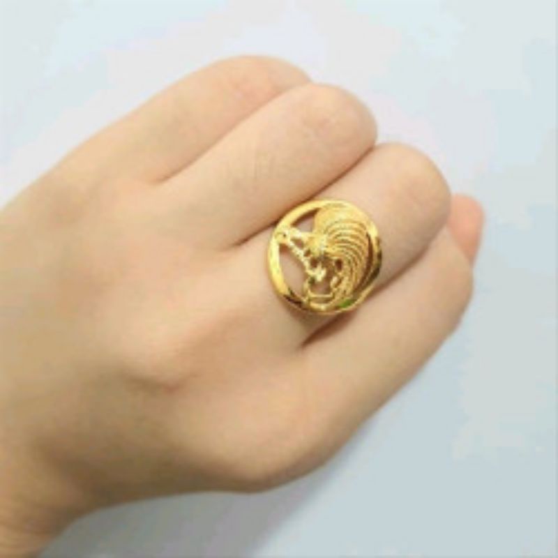 PROMO CINCIN TITANIUM MODEL CENDRAWASIH WARNA EMAS