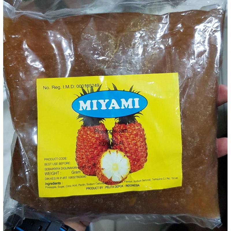 

MIYAMI Selai Nanas Nenas - Filling - Pineapple Jam 1KG