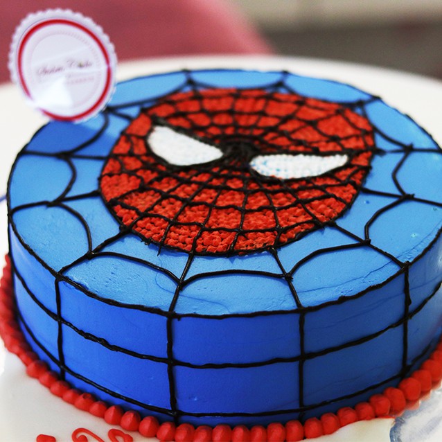 Kue Ulang Tahun Spiderman Diameter 20 Cm Kue Coklat Cream Shopee Indonesia