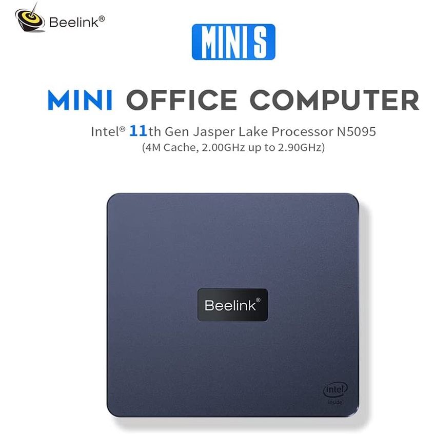 Mini Pc Beelink Mini S DDR4 RAM 8/256GB SSD Intel Celeron N5095 Windows 11 Pro