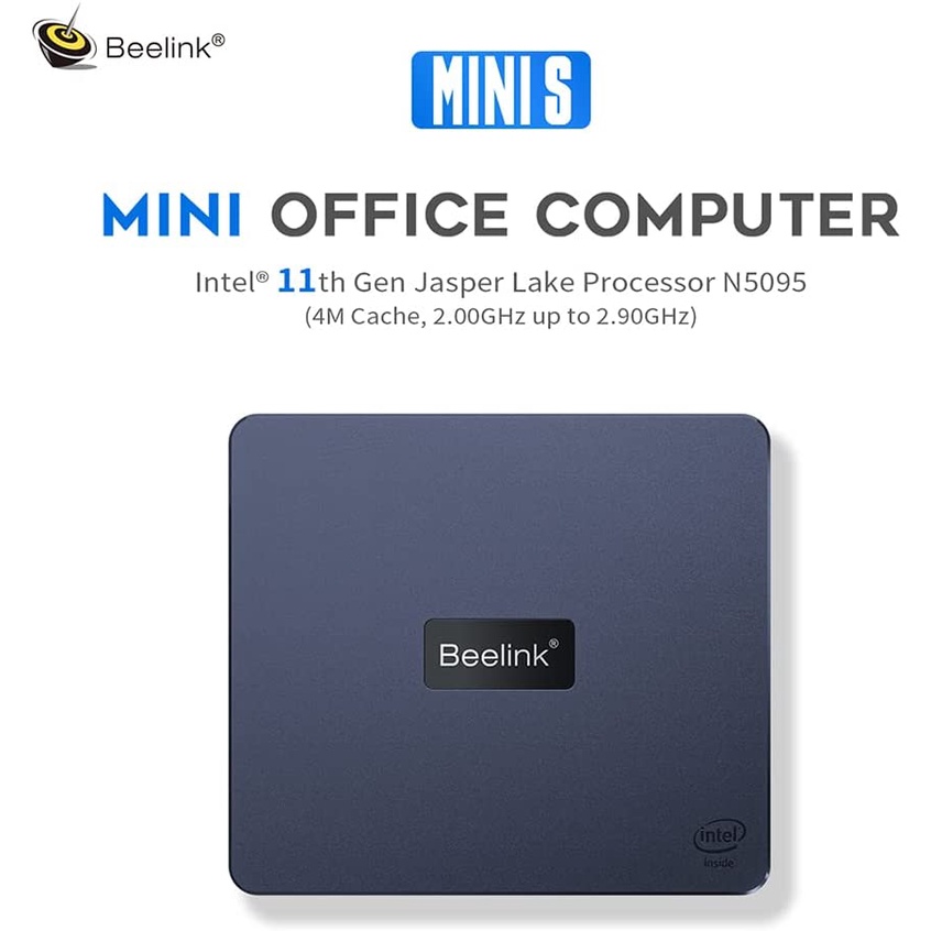 Mini Pc Beelink Mini S DDR4 RAM 8/128GB SSD Intel Celeron N5095 Windows 11 Pro