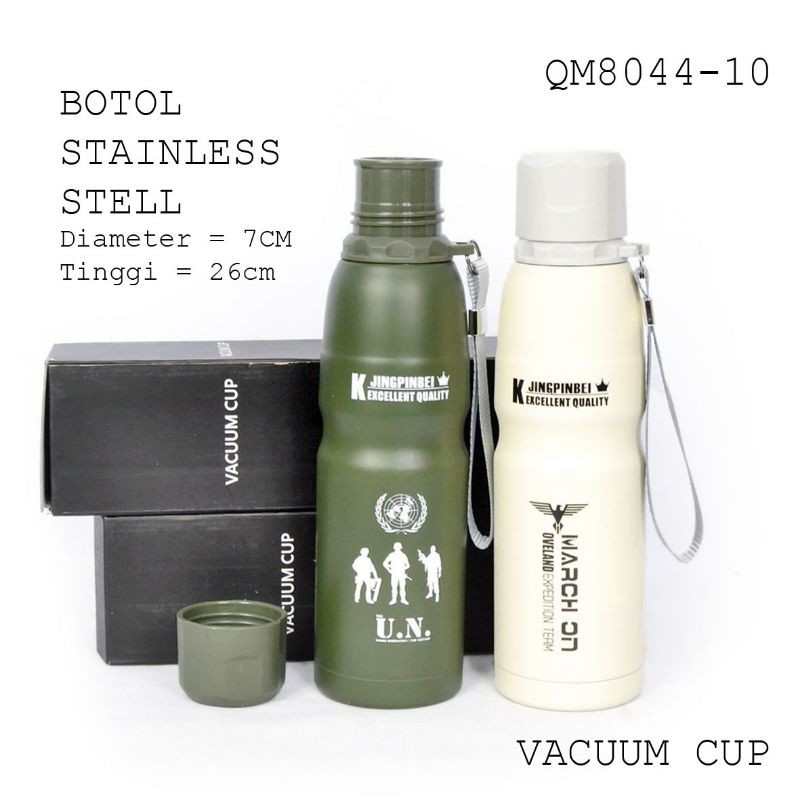 Tumbler Sport Botol Minum Alumunium Termos 450ML QM8044-10