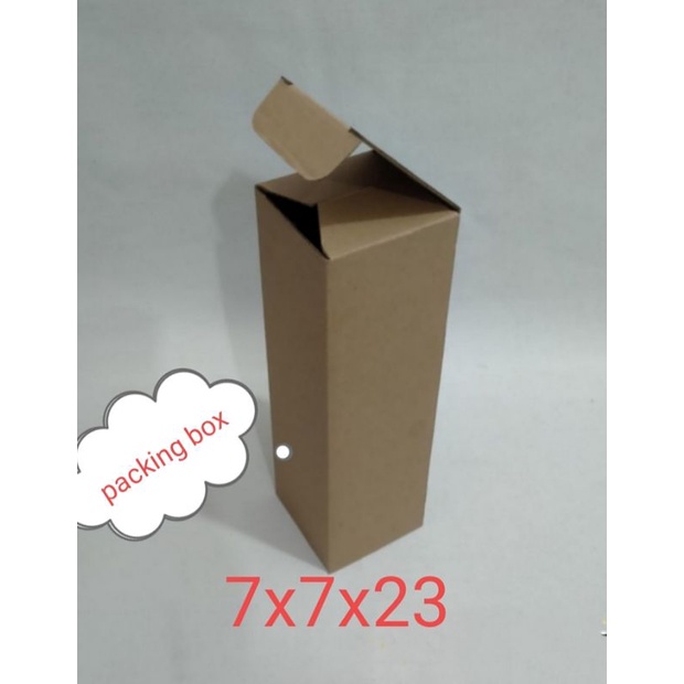 

karton/kardus uk.7x7x23cm.bahan model diecut botol