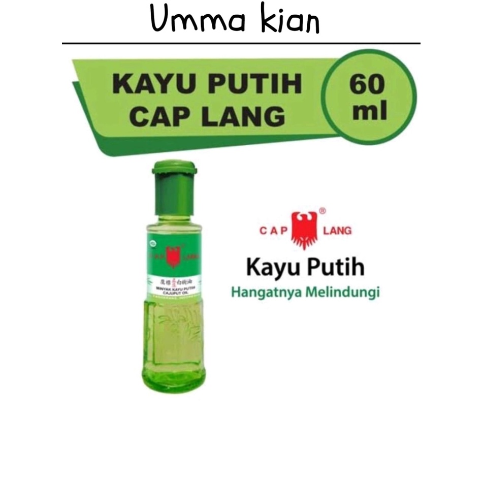 Minyak Kayu Putih Cap Lang / Minyak Ekaliptus Cap Lang / Eucalyptus Oil / Cajuput Oil 60Ml