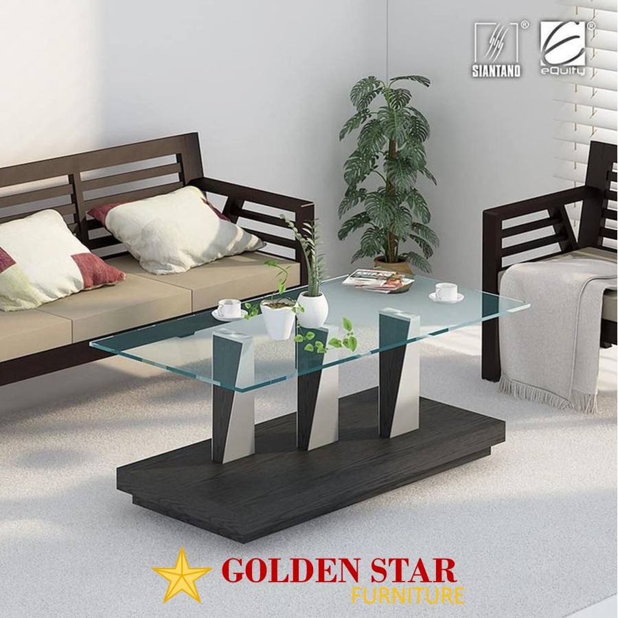 Meja Tamu Coffee Table Siantano CT 001 Minimalis Kaca