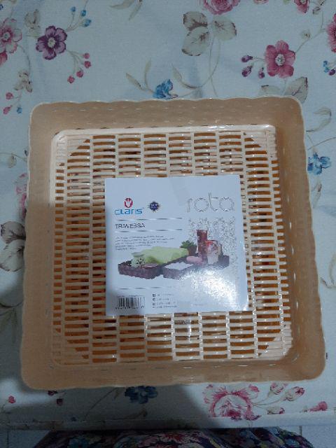 Claris Travessa Medium 0561 - Keranjang Dekorasi Anyaman Rotan
