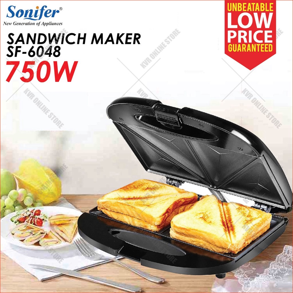 Sonifer sandwich maker 6048 alat pemanggang toaster Roti