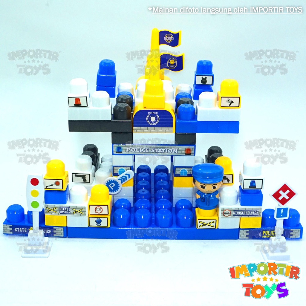 Mainan Blocks Set 80 Pcs Lego Kids Toys Mainan Edukasi Anak