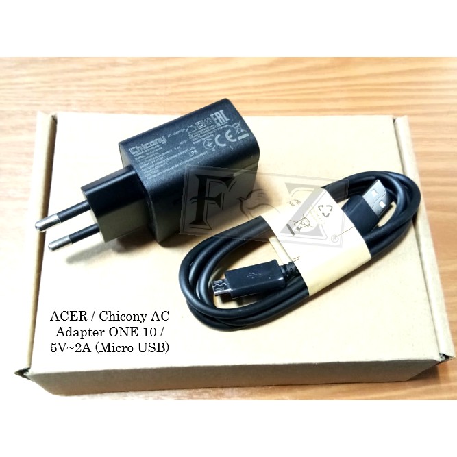 Adapter Original ACER ONE 10 / 5V~2A (Micro USB) Chicony - NEW