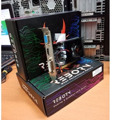 VGA REBORN NVIDIA GEFORCE GT 220 1GB DDR3 128 BIT BREND REBORN GARANSI DISTRIBUTOR 1 TAHUN,VGA CARD LOW PROFILE,VGA