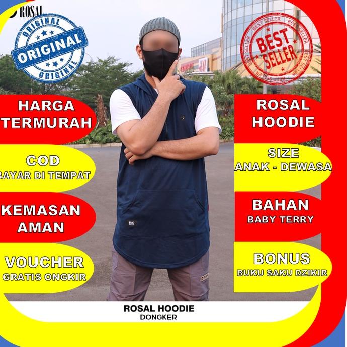 ➩ ROMPI SHOLAT ROSAL HOODIE / BAJU SHOLAT PRIA / BAJU MUSLIM KOKO MURAH ORIGINAL KUALITAS PREMIUM ☼