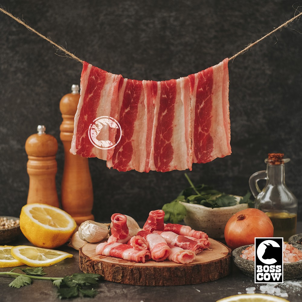 

USA Sliced Beef Shortplate / Yoshinoya / Daging Sapi Iris 1KG