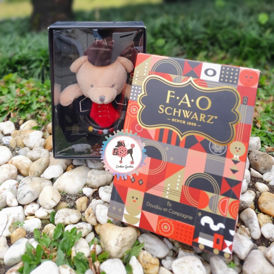 FAO Schwarz Bear Baby Rattle