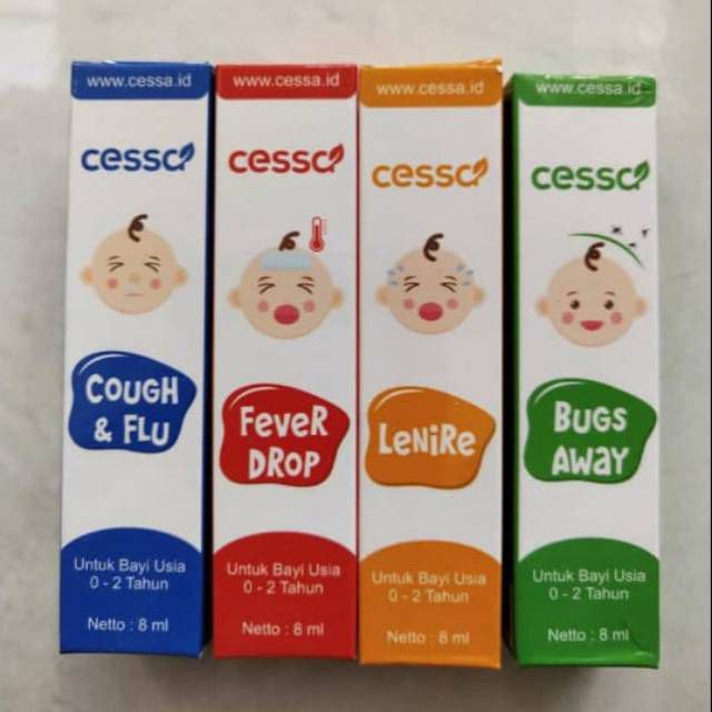 Cessa Baby (0-2 tahun) Fever Drop , Cough n Flu