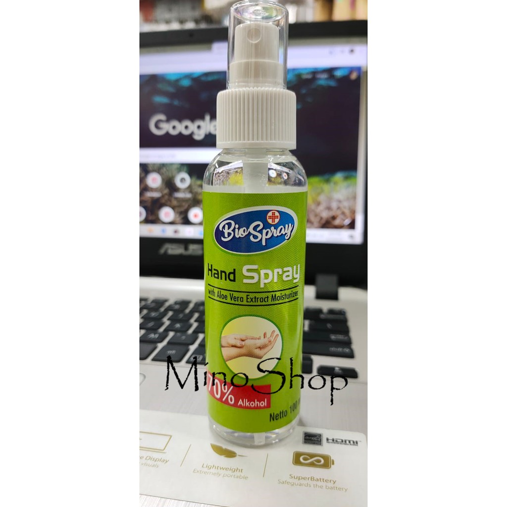 HANDSANITIZER /HAND SPRAY ALKOHOL 70 PERSEN BIO SPRAY 100ML