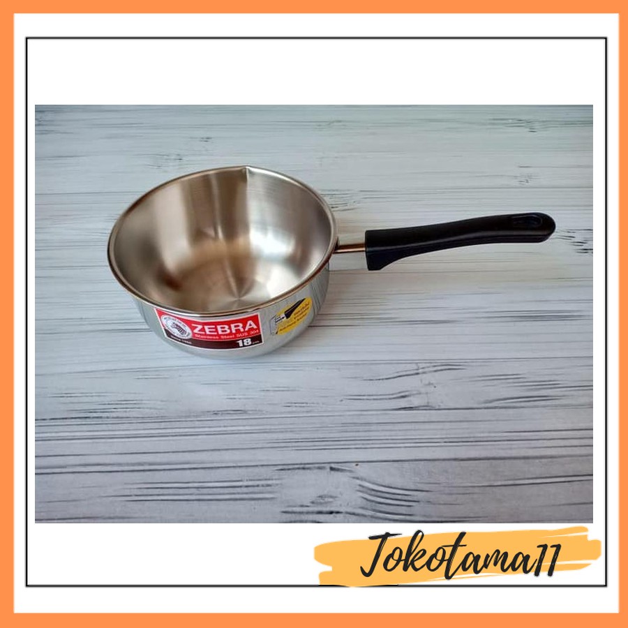 WV. ZEBRA SAUCEPAN STAINLESS TANPA TUTUP BAKELITE HANDLE 18 CM - 166308