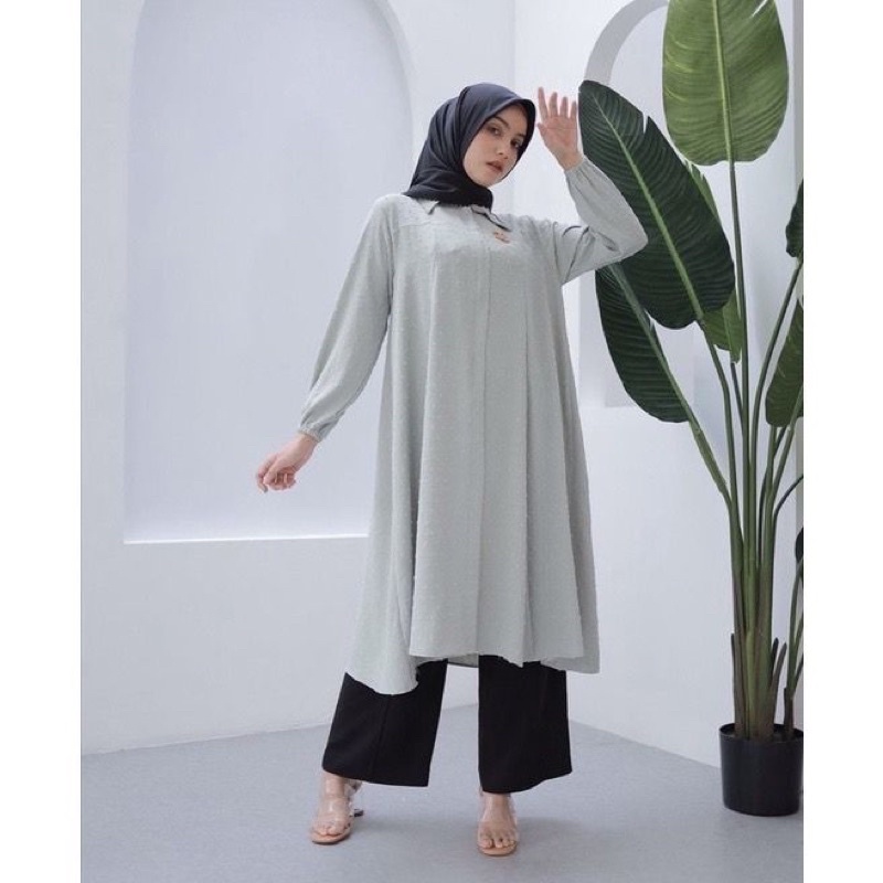 TUNIK CASUAL BAHAN KRINGKEL URAGIRI IMPORT by DIANA FASHION TUNIK KEKINIAN TUNIK MUSLIM TUNIK IMPORT