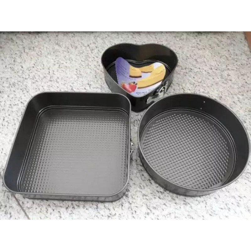 Cetakan Kue Loyang Teflon Bongkar Pasang | Loyang Kotak Loyang Bulat Loyang