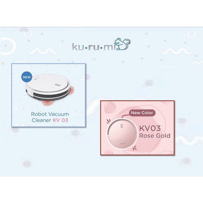 Kurumi Robot KV03 Vacuum Cleaner Otomatis dengan Remote Control robot pembersih debu vacuum cleaners
