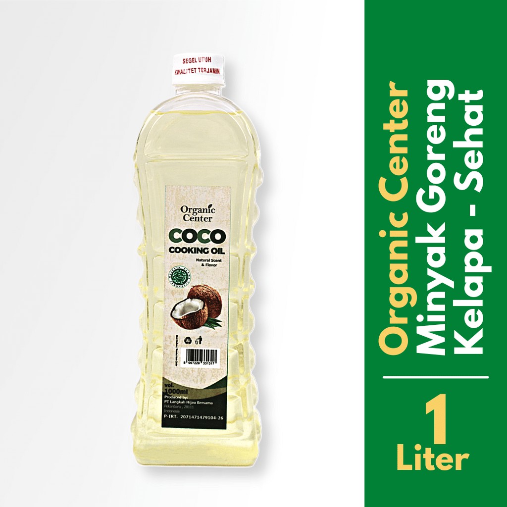 Jual Organic Center Coconut Cooking Oil 1l Minyak Kelapa Murni Minyak Sehat Minyak Masak Indonesia Shopee Indonesia