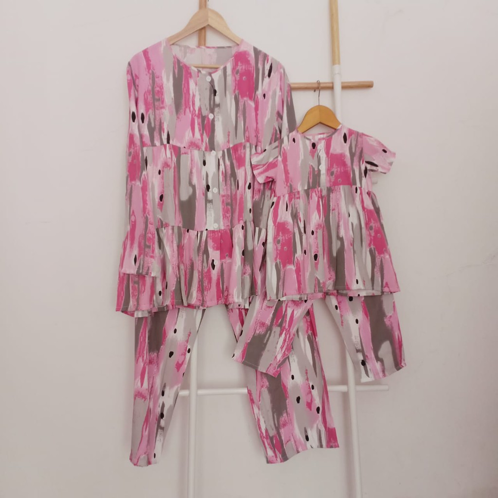 Setelan Couple Ibu dan Anak One set ibu dan anak (Kalea Set)