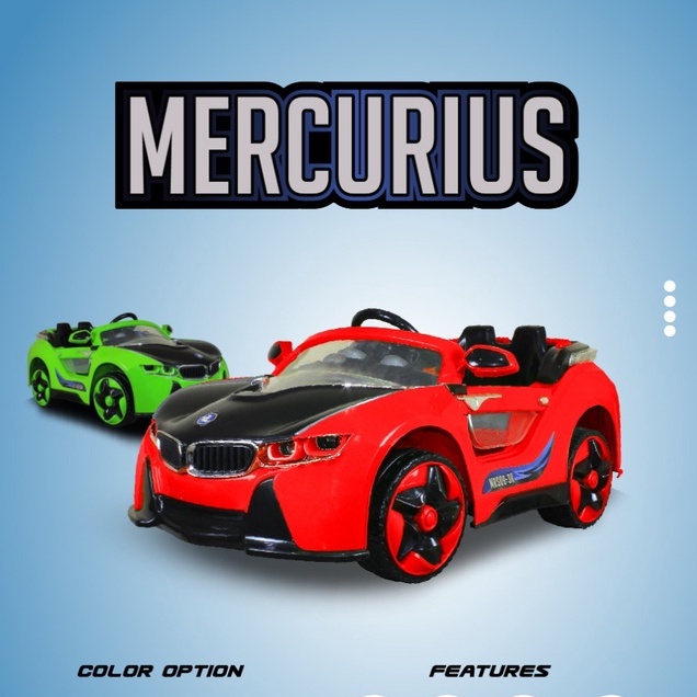 Kendaraan Mainan Anak Mobil Aki fitur body besar YOTTA MERKURIUS  -  Remote Control kendali jarak ja