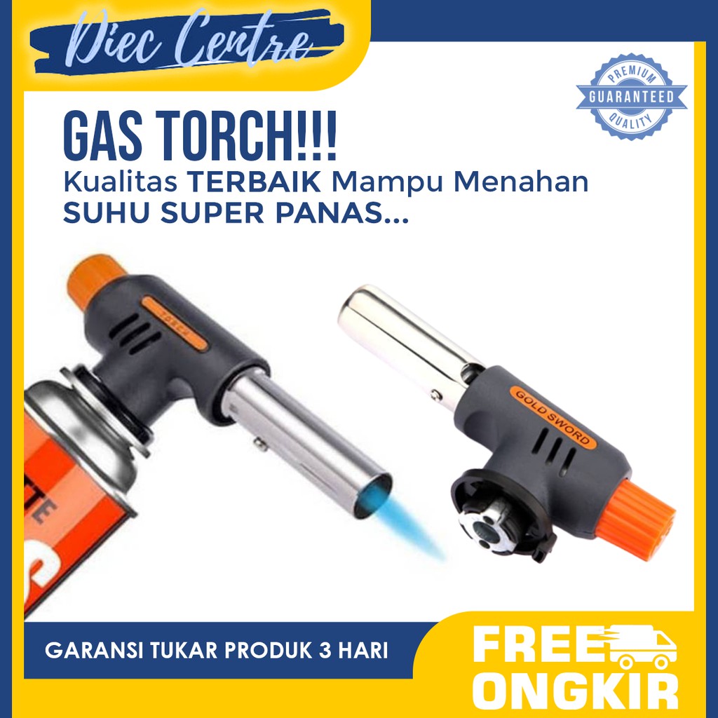Jual Blow Torch Flame Gun Kepala Portable Gas Torch Pematik Kepala Gas