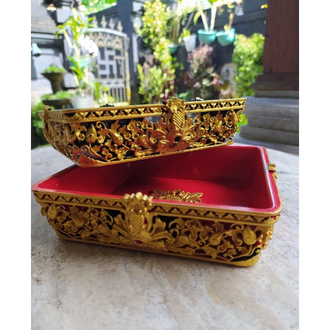 Bokor sodan ukir kotak uk 16cm