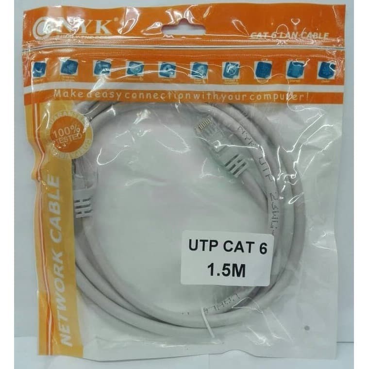 Nyk Kabel LAN 1,5Meter Cat6 / Kabel Internet 1,5Meter RJ45 Cat6