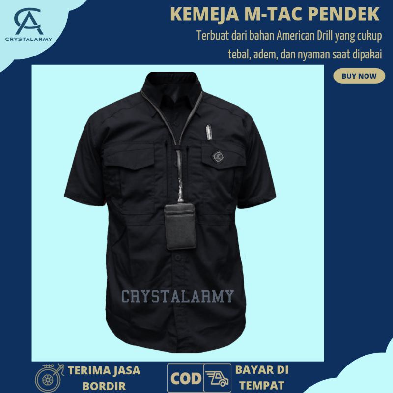 KEMEJA TACTICAL MTAC LENGAN PENDEK PRIA RESKRIM KEMEJA OUTDOOR BNN HEM ATASAN KEMEJA PNS