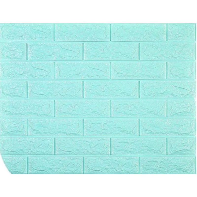 Wallpaper 3D Motif Bata Putih / BrickFoam Premium 70x38cm-Tosca 70x38cm
