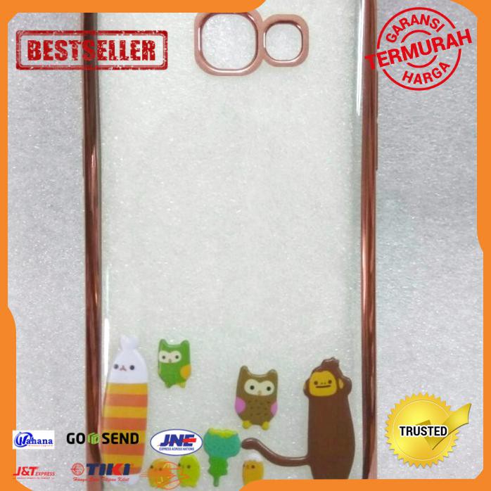 CASING HP SAMSUNG A5 2017 A7 2017 CARTOON STICKER TRANSPARENT