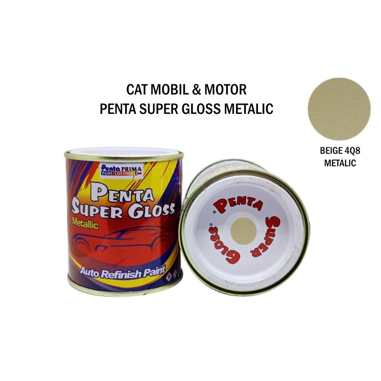 CAT PENTA BEIGE 4Q8 200 gram - cat penta gold metallic - cat penta super gloss gold - cat gold - cat velg gold