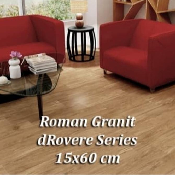 GRANIT Granit Motif Kayu Roman dRovere Series Kw2 Ukuran 15x60