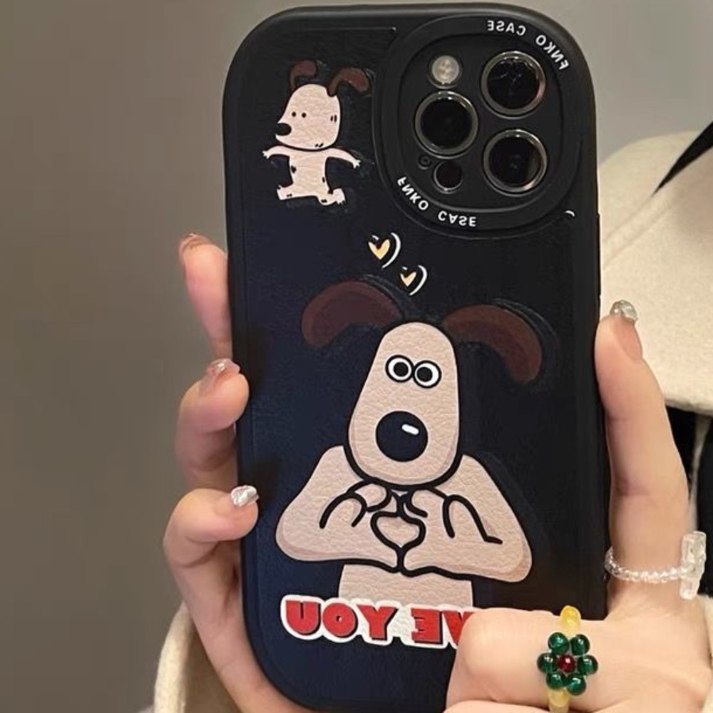 Case Desain Kamera Bulat Motif Anjing Untuk IPhone 12 13 11 Pro Max X Xs Max Xr 7 8 Plus Has9