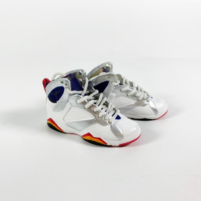 AIR JORDAN 7 AJ7 OLYMPIC 3D SNEAKERS KEYCHAIN MINIATUR