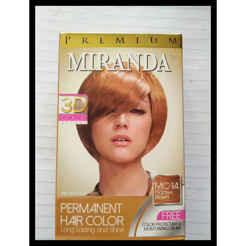 Premium Miranda Hair Color Golden Brown 3D / cat pewarna rambut coklat PROMO SPECIAL