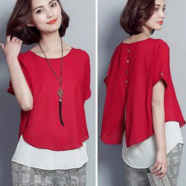 blouse atasan jumbo wanita grosir atasan tanah abang