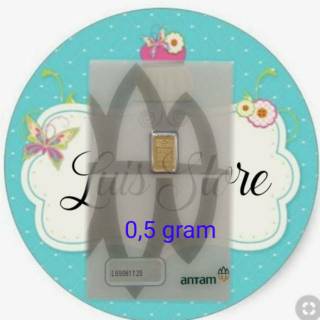 Logam mulia Emas Antam 0.5 Gram 0,5 Gr Certieye Certicard