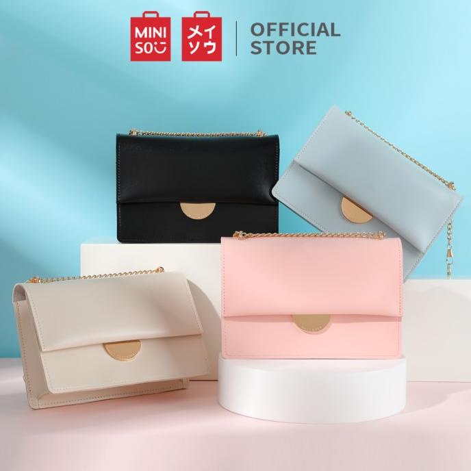 MINISO Tas Selempang Wanita Sling Bag Shoulder Crossbody Rantai Elegan