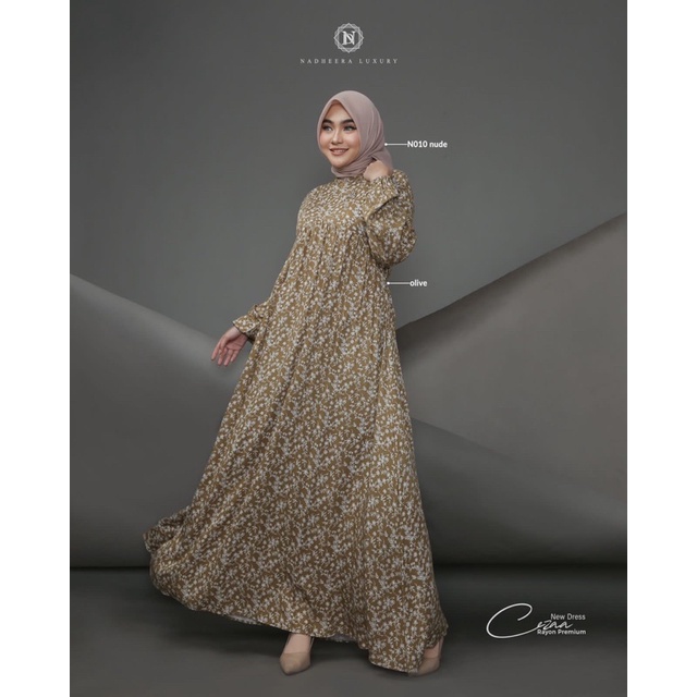 GAMIS WANITA CEZA DRESS BY NADHEERA LUXURY ORIGINAL